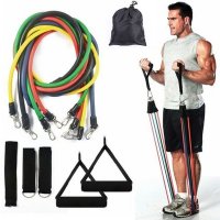 5бр. Комплект ластици за тренировка Power Resistance Bands, снимка 5 - Фитнес уреди - 35480582