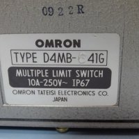 пистов изключвател Omron D4MB-641G multiple 6-position limit switch, снимка 6 - Резервни части за машини - 37660042