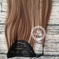 Изключително Красива Дълга Права Опашка за Коса Цвят Кичурен Микс КОД С658, снимка 5 - Аксесоари за коса - 39350013