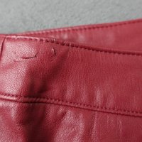 Stradivarius UK 8 (S) нова кожена пола в бордо цвят, снимка 9 - Поли - 43440040