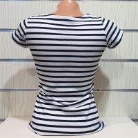 Нова дамска моряшка тениска с малък трансферен печат Котвичка, снимка 10 - Тениски - 27952521