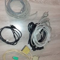 Кабели за компютър - захранващи кабели, FTP-кабел с два накрайника, кабел за принтер, снимка 1 - Кабели и адаптери - 38742349
