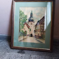 стара картина-пейзаж, снимка 4 - Картини - 27895833