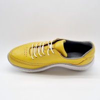 Дамски спортни обувки от естествена кожа в жълто , снимка 4 - Дамски ежедневни обувки - 40462642