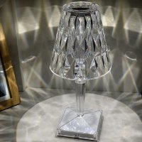 ⭐ Конусовидна декоративна настолна лампа, снимка 8 - Настолни лампи - 43198373