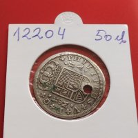 Сребърна монета 2 реала 1723г. Филип пети Мадрид Испания 12204, снимка 1 - Нумизматика и бонистика - 42987513