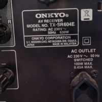 Усилвател (Ресивър) Onkyo TX-SR 604 E, снимка 3 - Ресийвъри, усилватели, смесителни пултове - 36401966