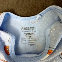 Бебешко памучно боди с дълъг ръкав марка LUPILU за деца 0-3 месеца, снимка 3 - Бодита за бебе - 43244219