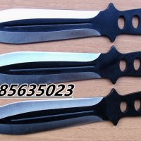 Ножове за хвърляне/кунай/- тип кама - 3 броя, снимка 1 - Други игри - 10342642