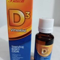 Витамин D3 20 мл детски капки "Бален", снимка 1 - Хранителни добавки - 43369017