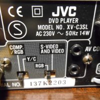  JVC XV-C3 DVD Player, снимка 9 - Плейъри, домашно кино, прожектори - 42994741