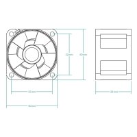  Arctic сървърен вентилатор Server Fan 40x40x28 Dual Ball - S4028-15K - ACFAN00264A, снимка 7 - Други - 44087108