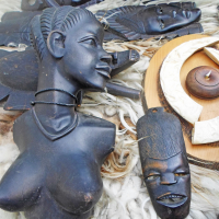 Африкански маски/статуетки, снимка 12 - Други ценни предмети - 36560867