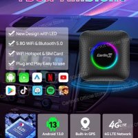 Tbox LED - Carlinkit Android 13.0 AI Box - Безжичен Carplay & Android Auto Adapter, снимка 1 - Друга електроника - 42907552