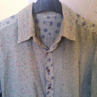 Мъжка спортна риза с дълъг навиващ се ръкав L-XL, снимка 2 - Ризи - 33019254