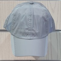 Нова изчистена дишаща шапка с козирка в сив цвят, шушляк, снимка 1 - Шапки - 37514808