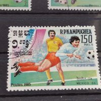 Пощенски марки чиста комплектна серия Футбол Световно първенство Мексико 86г. За колекция - 22547, снимка 8 - Филателия - 36662842