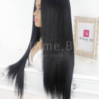 Дълга права черна перука Сидни, снимка 3 - Аксесоари за коса - 38021179