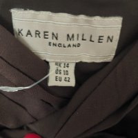 KAREN MILLEN. Size L Празнична рокля от  100% Коприна, снимка 5 - Рокли - 38481443