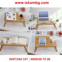 Бамбукова маса за лаптоп с охладител Bamboo Table, снимка 8 - Лаптоп аксесоари - 28460017