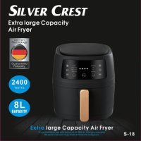 Уред за готвене с горещ въздух Silver Crest S-18, 8 литра, 2400 W, снимка 2 - Мултикукъри - 43643626