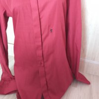 Мъжка риза в бордо - размер М - 8,00лв., снимка 7 - Ризи - 28705746