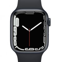 НОВ!!! Apple Watch 7, GPS, Корпус Midnight Aluminium 41mm, Midnight Sport Band , снимка 2 - Смарт часовници - 39158901