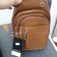 Мъжка чанта за рамо, кафява 2895, снимка 1 - Чанти - 33103283