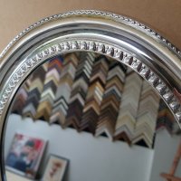 Сребърно огледало КРАСИВА сребърна рамка стара Испания , снимка 5 - Огледала - 36708656
