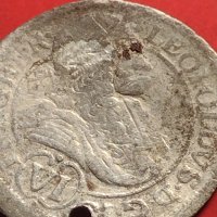 Сребърна монета 6 кройцера Леополд първи Грац Херцогство Щирия 13622, снимка 2 - Нумизматика и бонистика - 42984587