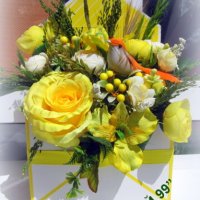 Подаръчен плик с цветя, снимка 1 - Подаръци за рожден ден - 37440959