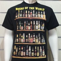 Нова мъжка тениска с трансферен печат Бутилки бири, алкохол, Beers of the world, снимка 5 - Тениски - 28256566
