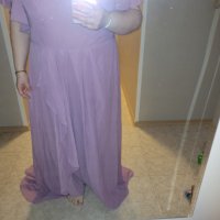 розова рокля 54 размер, снимка 1 - Рокли - 40841250