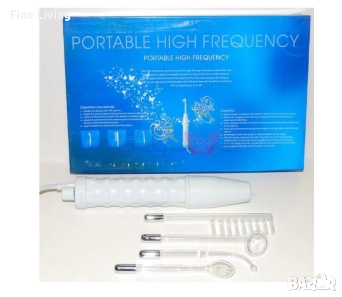 Козметичен уред за лице дарсонвал с антибактериално действие / Брой приставки – 4 различни в комплек, снимка 1