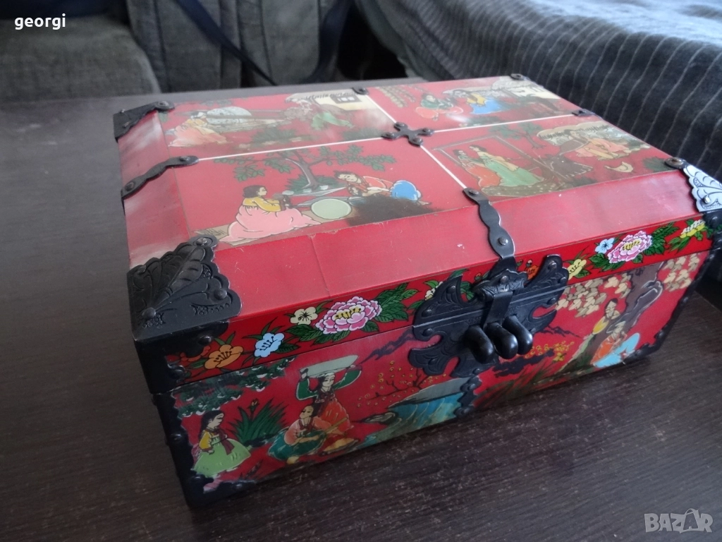 антикварна корейска кутия за бижута, снимка 1