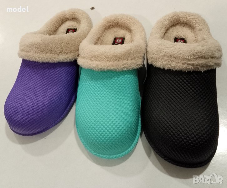 Дамски чехли, с пух, снимка 1