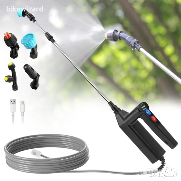 Безжична пръскачка SYLSTAR с 3 скорости на пръскане за растения и дръвчета НОВО, снимка 1