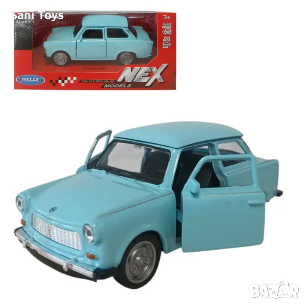 Метална кола Welly NEX – Trabant 601, 1:34, снимка 1