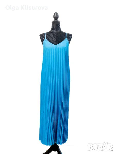 Дълга рокля с плисета, снимка 1