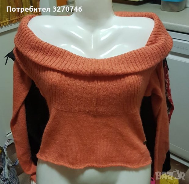 Дамска блуза,ефект голи рамене, М размер, снимка 1