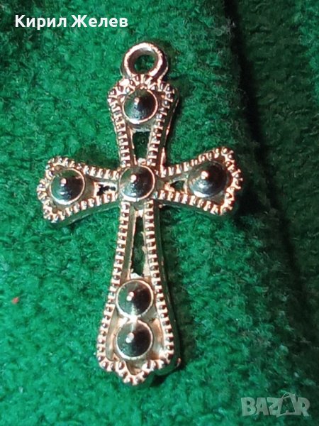 ПОСРЕБРЕН АЖУРЕН КРЪСТ от БЛАГОРОДНА СТОМАНА в СТАРИНЕН СТИЛ 40316, снимка 1