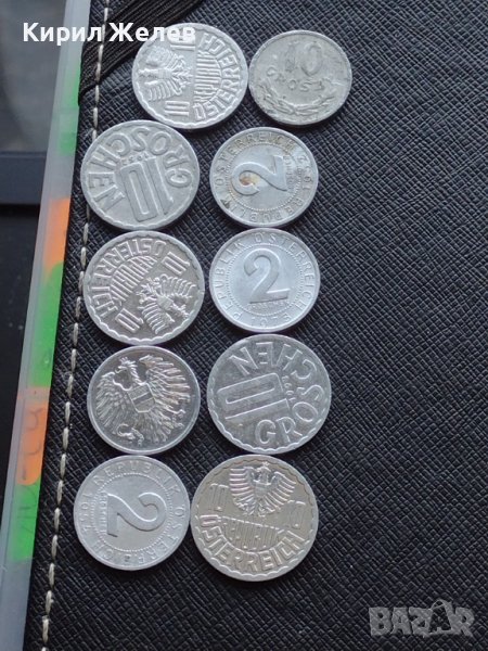 Лот монети от цял свят 10 броя Грошове АВСТРИЯ ЗА КОЛЕКЦИЯ ДЕКОРАЦИЯ 38545, снимка 1