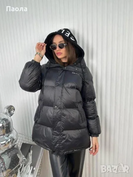 Дамско зимно яке Celine бродерия, снимка 1