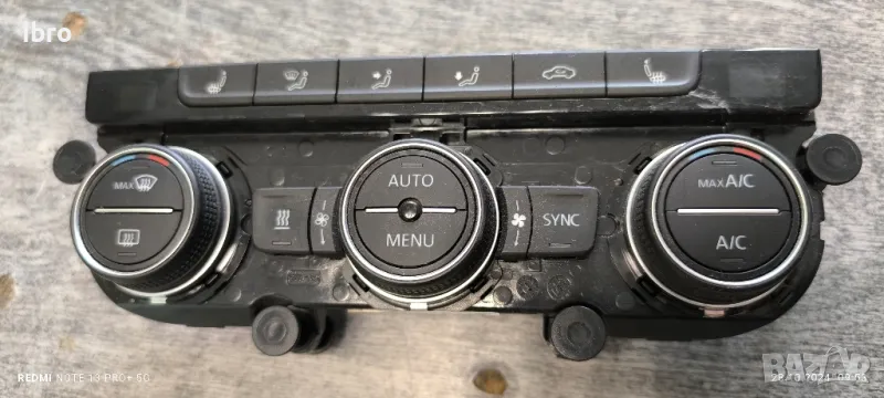 5G0907044DQ панел климатик за VW Passat B8 , снимка 1