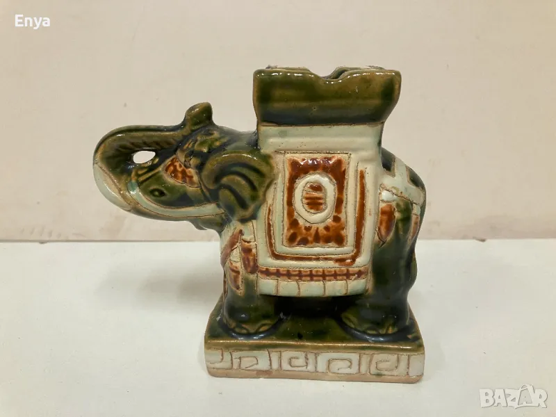 Порцеланов слон - свещник, снимка 1