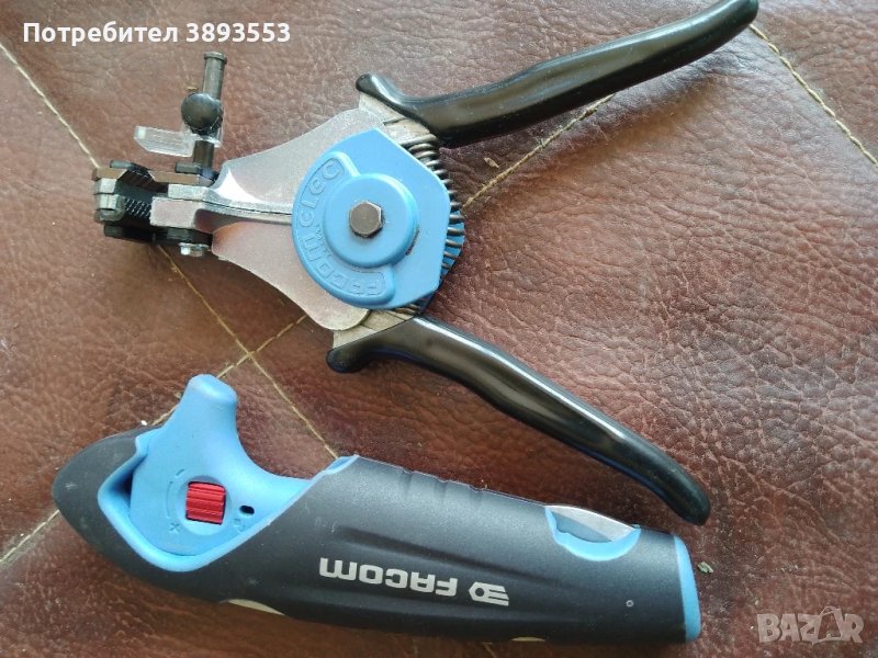 Facom -ножче и клещи за оголване на кабели., снимка 1