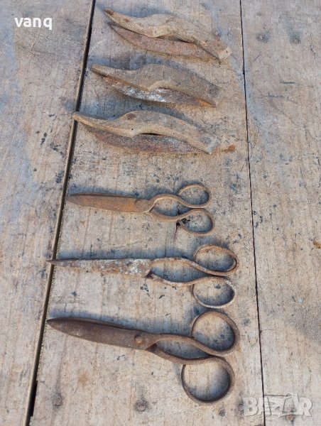 стари завани-ковани ножици, снимка 1