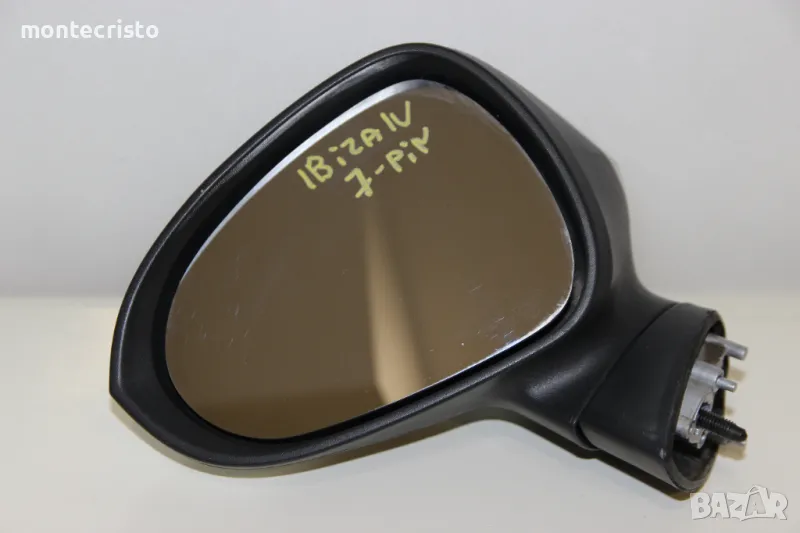 Ляво електрическо огледало Seat Ibiza IV (2008-2012г.) 7 пина прибиращо прибиране / 6J1857507G, снимка 1