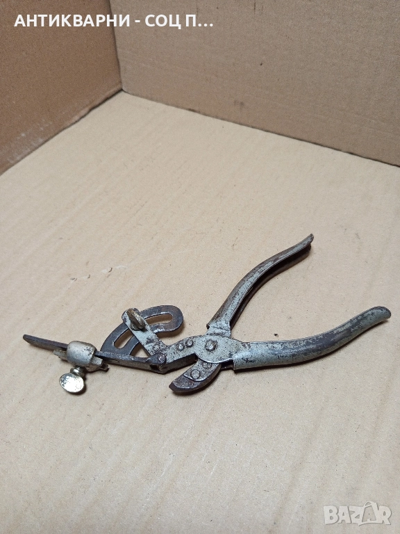 Стари Български Клещи За Чапраз На Банцингови Ленти. , снимка 1