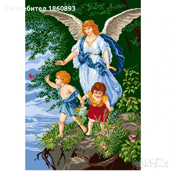 Гоблен Ангел пазител , снимка 1